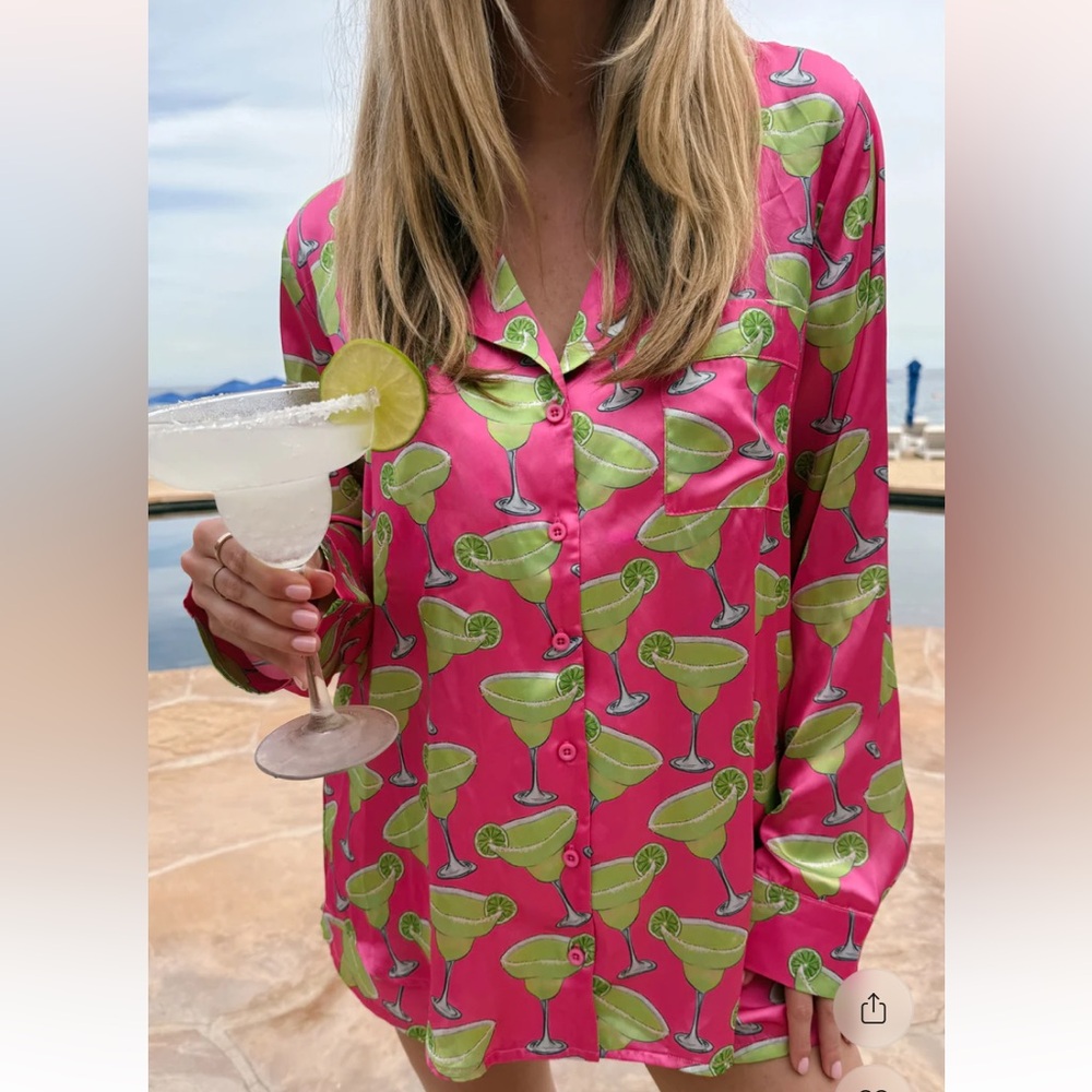 Mumu Pink Margarita PJ Set
